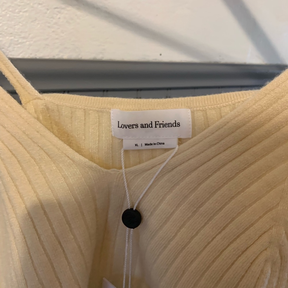 Lovers + Friends Cream Ribbed Top - Picture 5 of 7